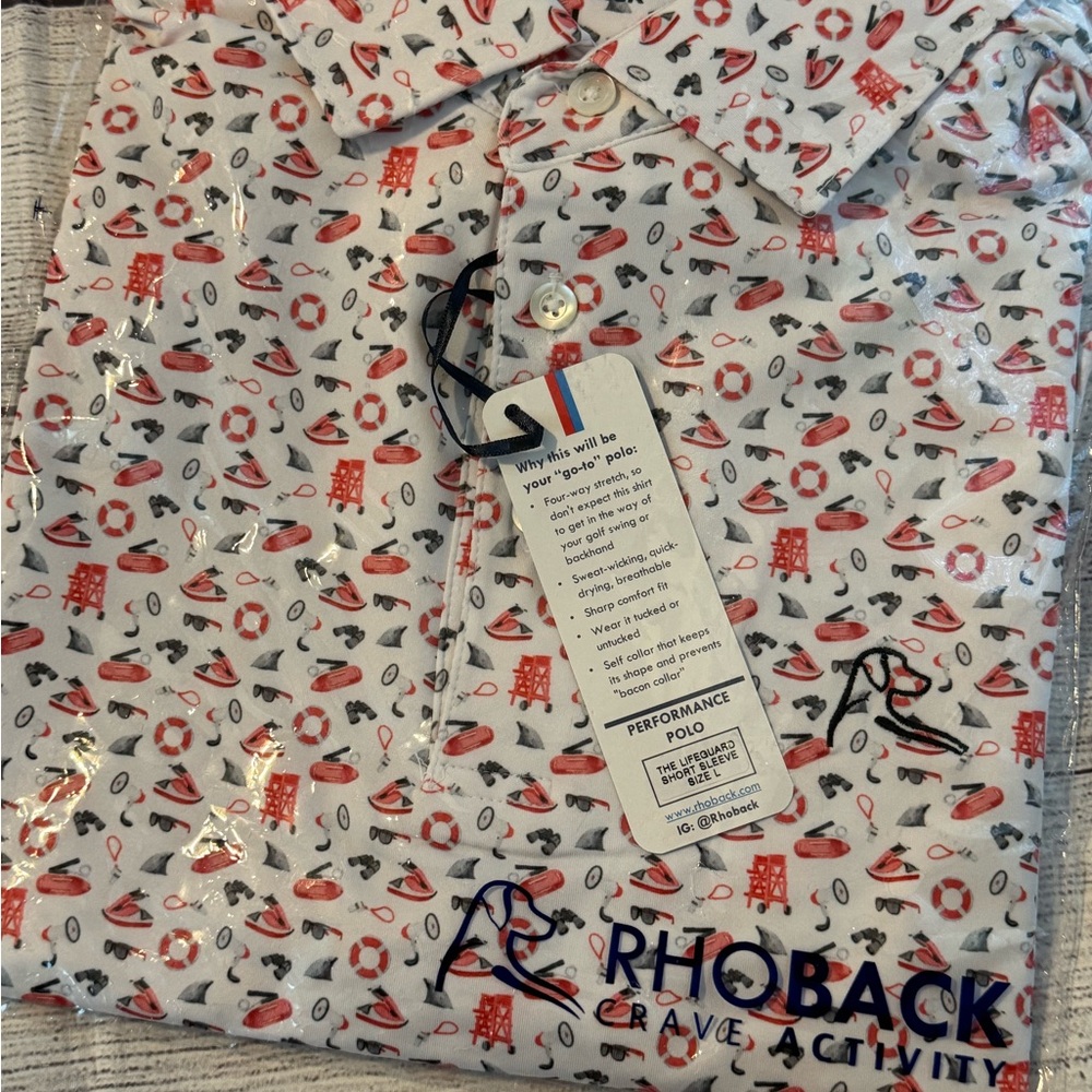 Rhoback Men's Short Sleeve Performance Polo